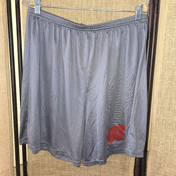 Augusta Sportswear Other - Men's Gray Augusta Sportswear Shorts with Red Logo Wisconson Badgers Size XL